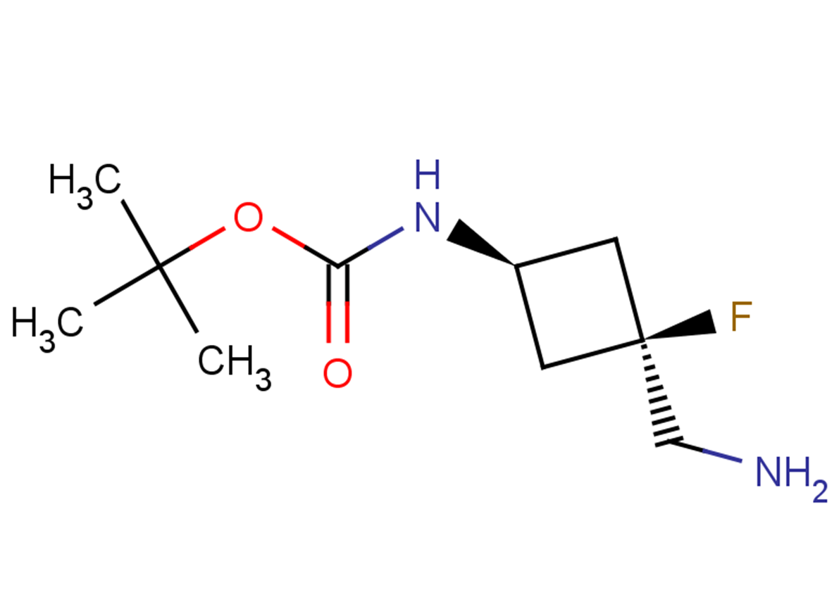 tert-butyl N-[3-(aminomethyl)-3-fluorocyclobutyl]carbamate