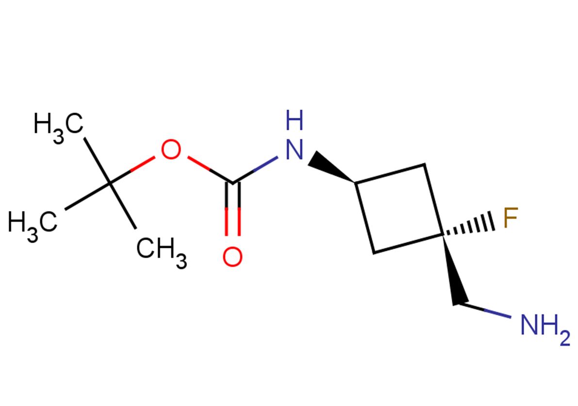 tert-butyl N-[3-(aminomethyl)-3-fluorocyclobutyl]carbamate
