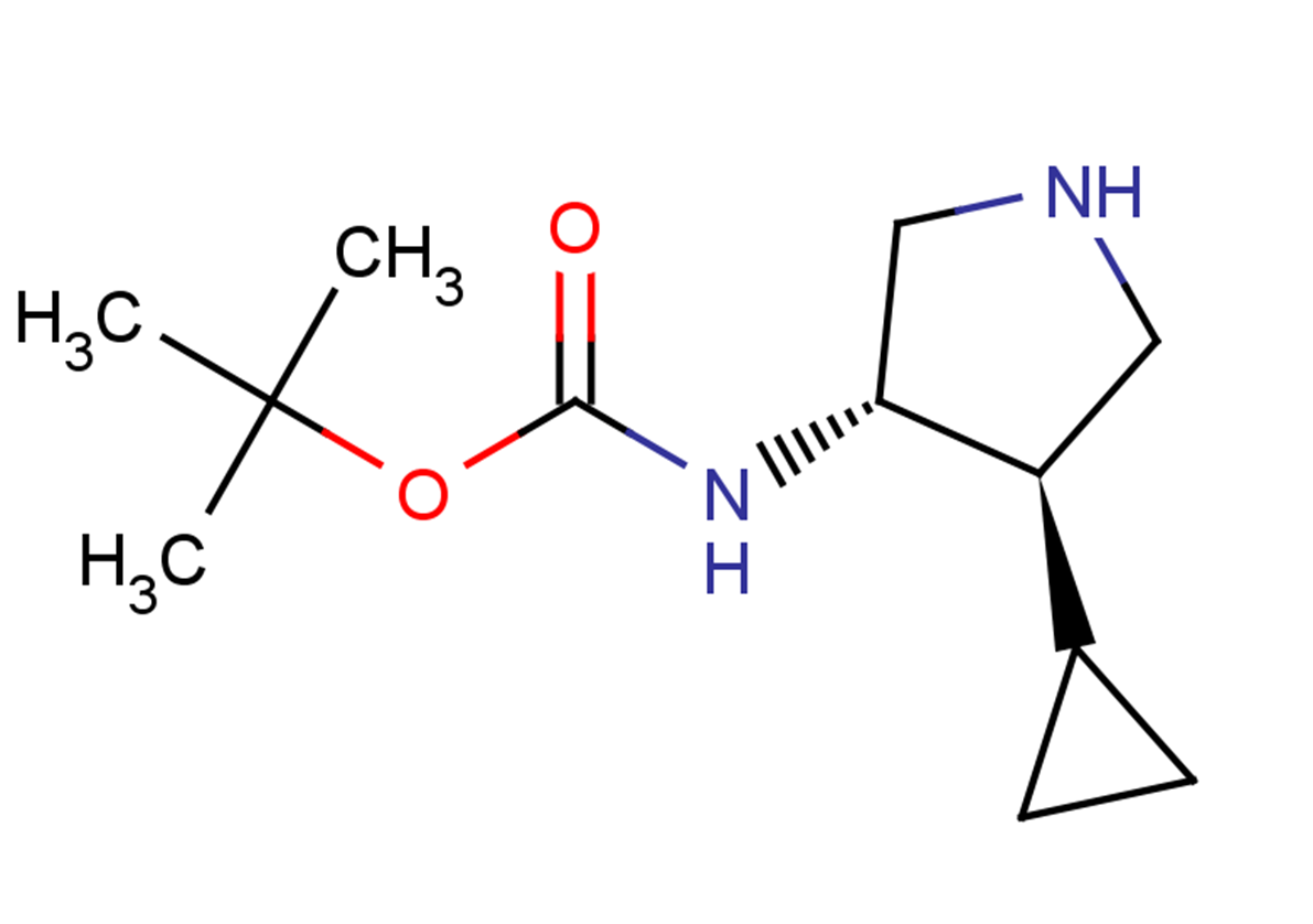 tert-butyl N-[(3S,4R)-4-cyclopropylpyrrolidin-3-yl]carbamate