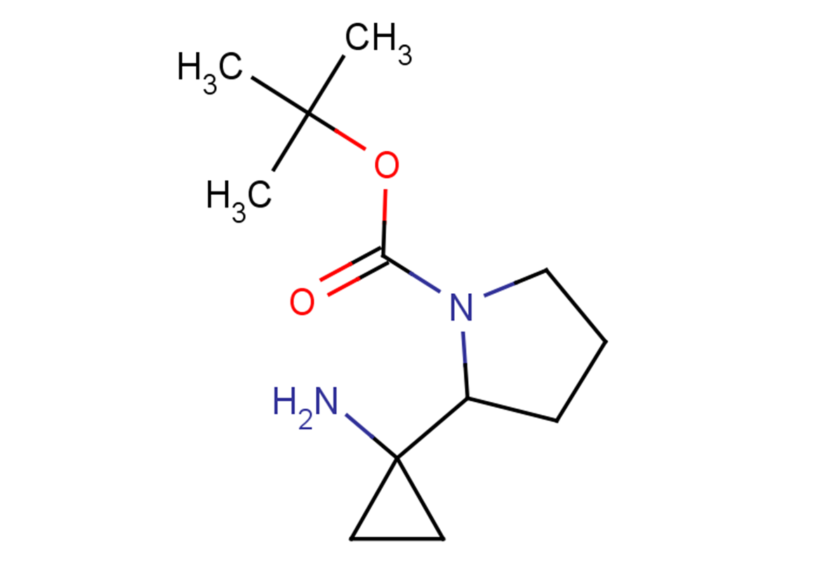 tert-butyl 2-(1-aminocyclopropyl)pyrrolidine-1-carboxylate