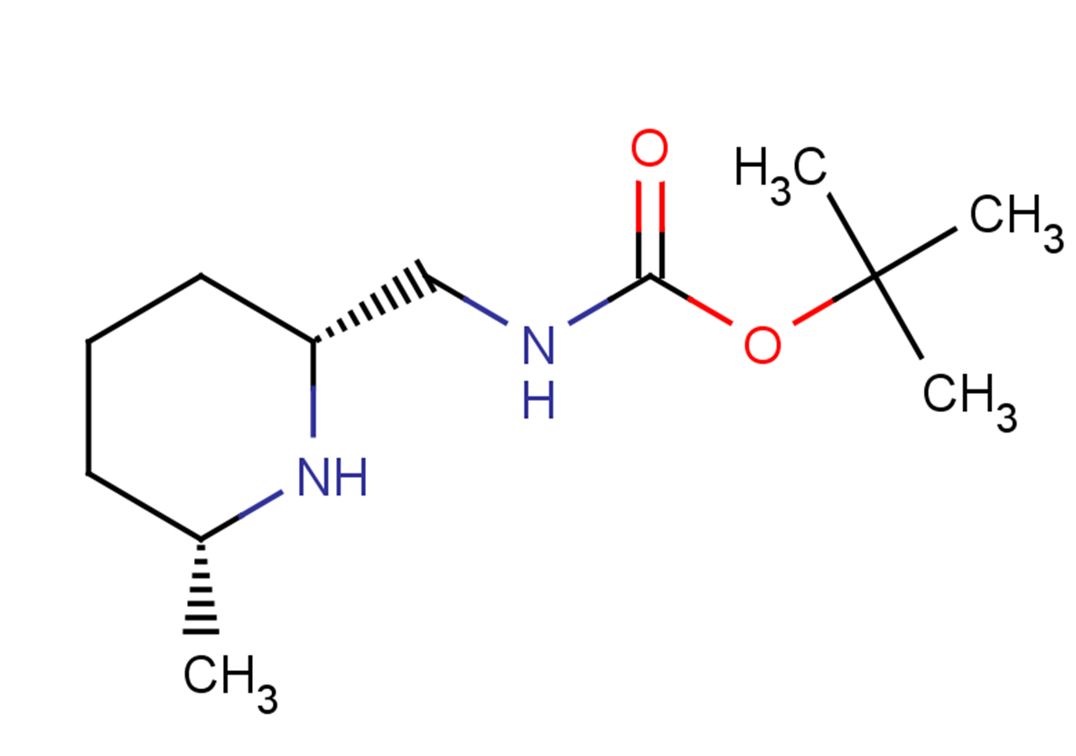 tert-butyl N-{[(2R,6R)-6-methylpiperidin-2-yl]methyl}carbamate