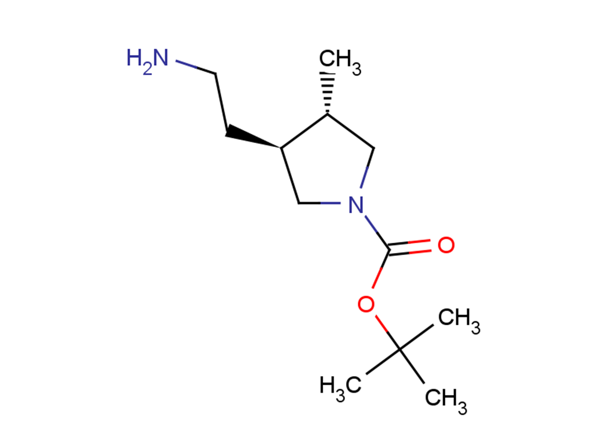 tert-butyl (3S,4S)-3-(2-aminoethyl)-4-methylpyrrolidine-1-carboxylate