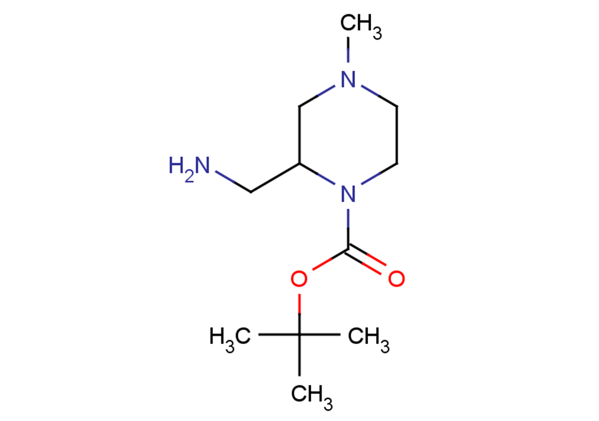 tert-butyl 2-(aminomethyl)-4-methylpiperazine-1-carboxylate