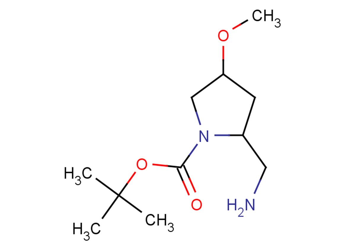 tert-butyl 2-(aminomethyl)-4-methoxypyrrolidine-1-carboxylate
