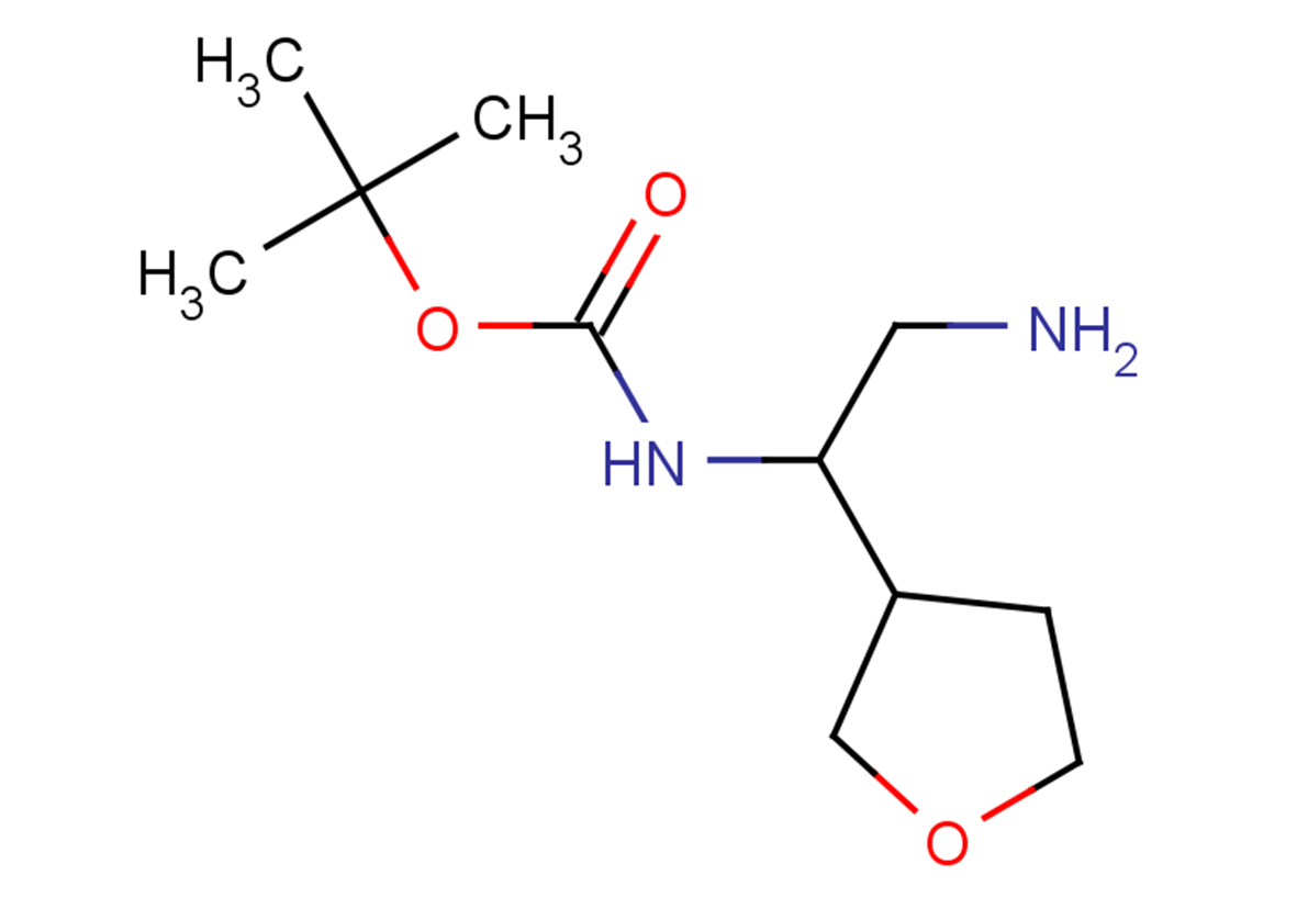 tert-butyl N-[2-amino-1-(oxolan-3-yl)ethyl]carbamate