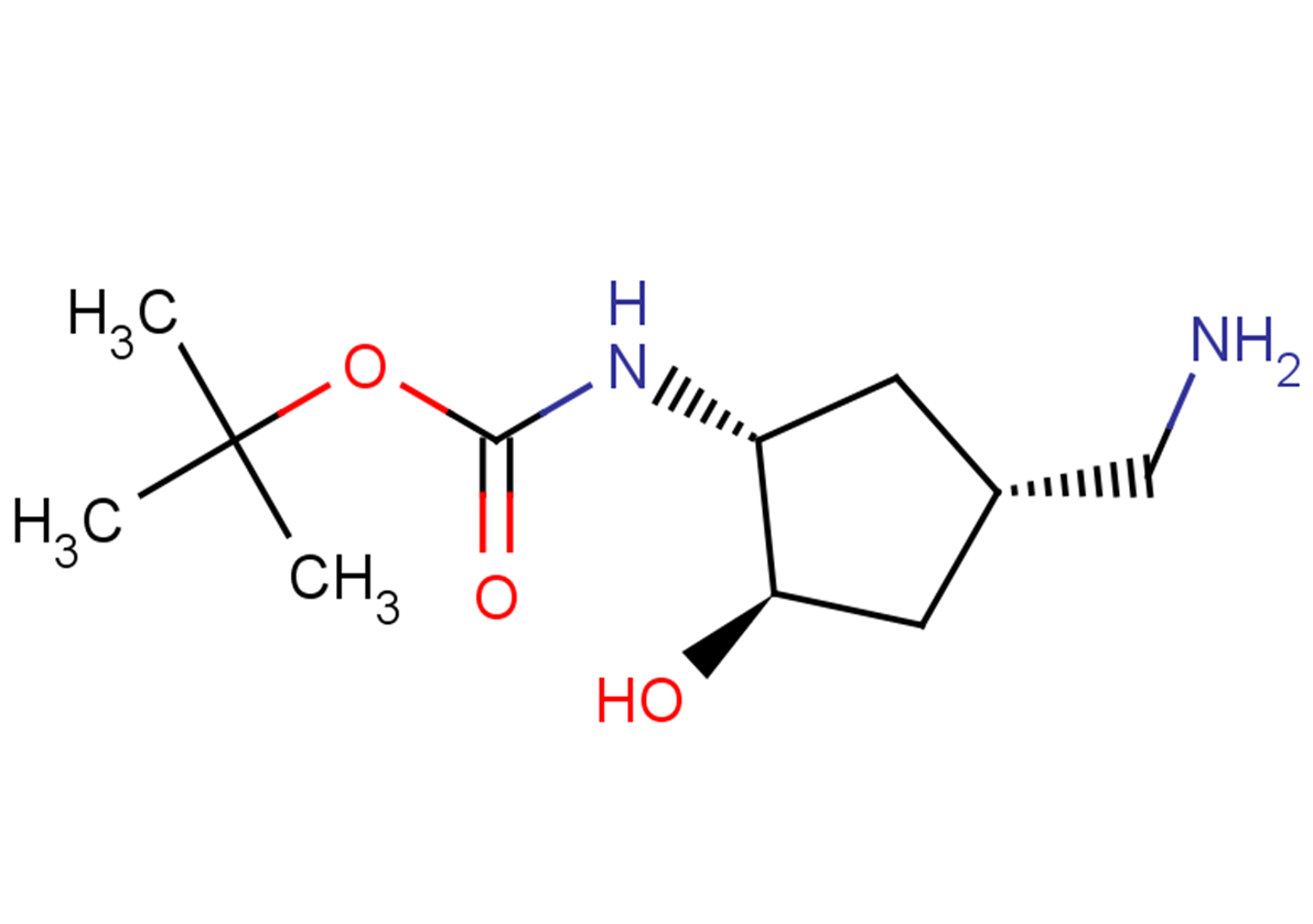 tert-butyl N-[(1R,2R,4S)-4-(aminomethyl)-2-hydroxycyclopentyl]carbamate