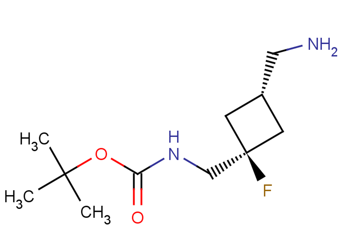 tert-butyl N-{[3-(aminomethyl)-1-fluorocyclobutyl]methyl}carbamate
