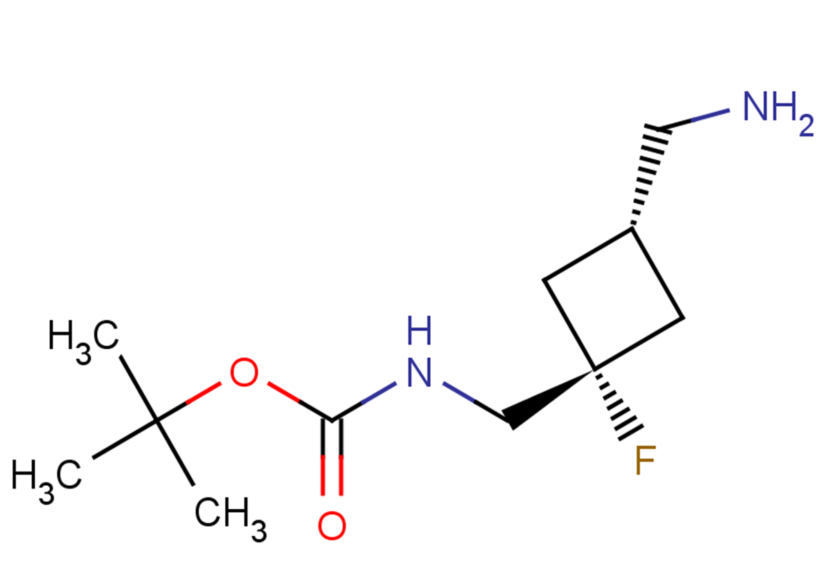 tert-butyl N-{[3-(aminomethyl)-1-fluorocyclobutyl]methyl}carbamate
