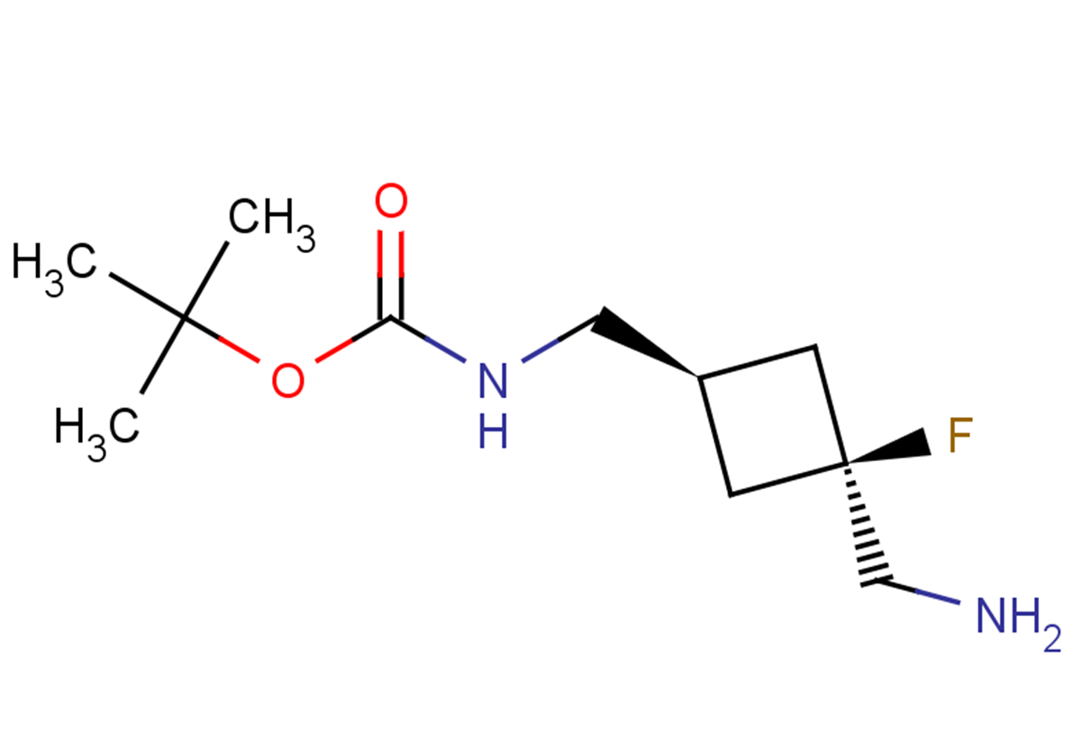 tert-butyl N-{[3-(aminomethyl)-3-fluorocyclobutyl]methyl}carbamate