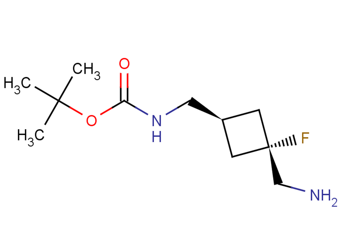 tert-butyl N-{[3-(aminomethyl)-3-fluorocyclobutyl]methyl}carbamate