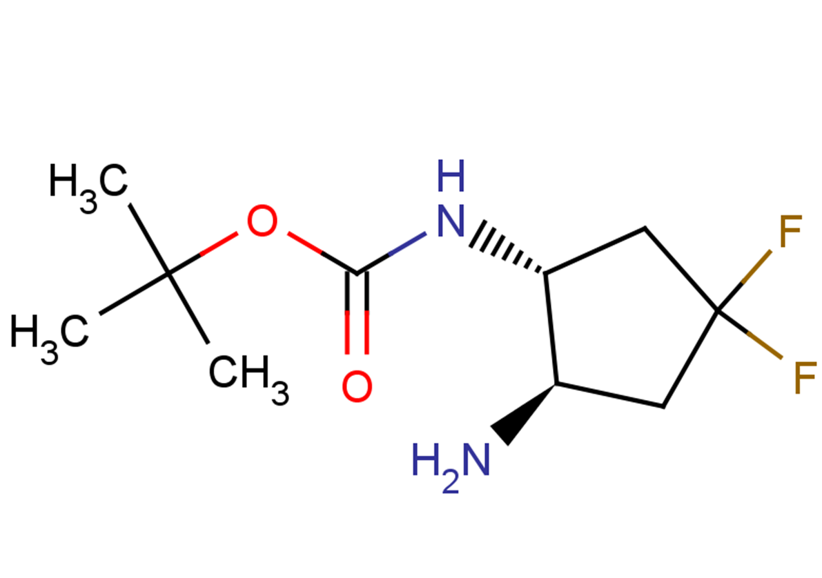 tert-butyl N-[(1R,2R)-2-amino-4,4-difluorocyclopentyl]carbamate