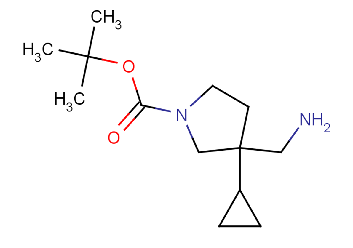 tert-butyl 3-(aminomethyl)-3-cyclopropylpyrrolidine-1-carboxylate