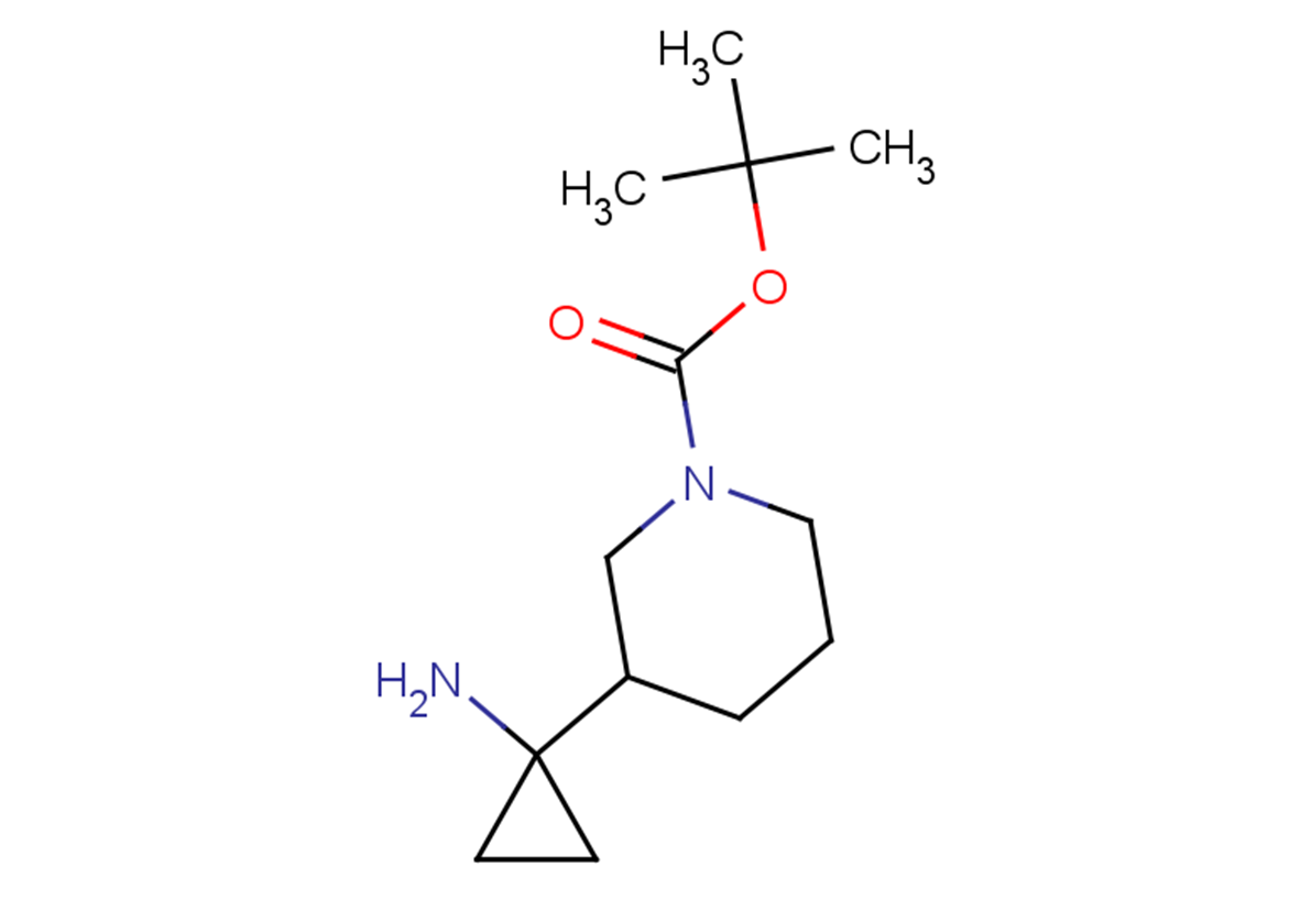tert-butyl 3-(1-aminocyclopropyl)piperidine-1-carboxylate