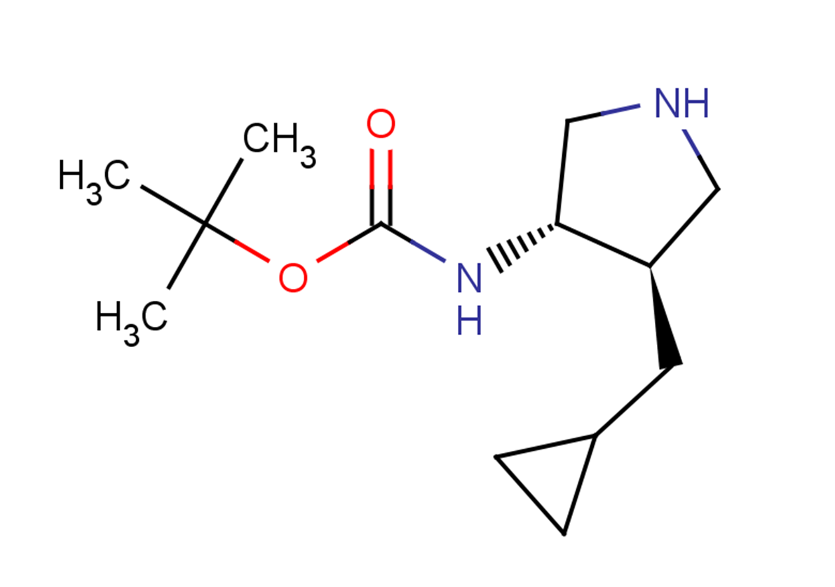 tert-butyl N-[(3S,4R)-4-(cyclopropylmethyl)pyrrolidin-3-yl]carbamate