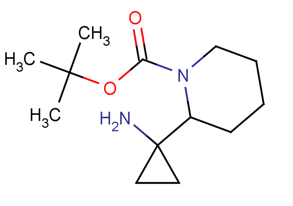 tert-butyl 2-(1-aminocyclopropyl)piperidine-1-carboxylate