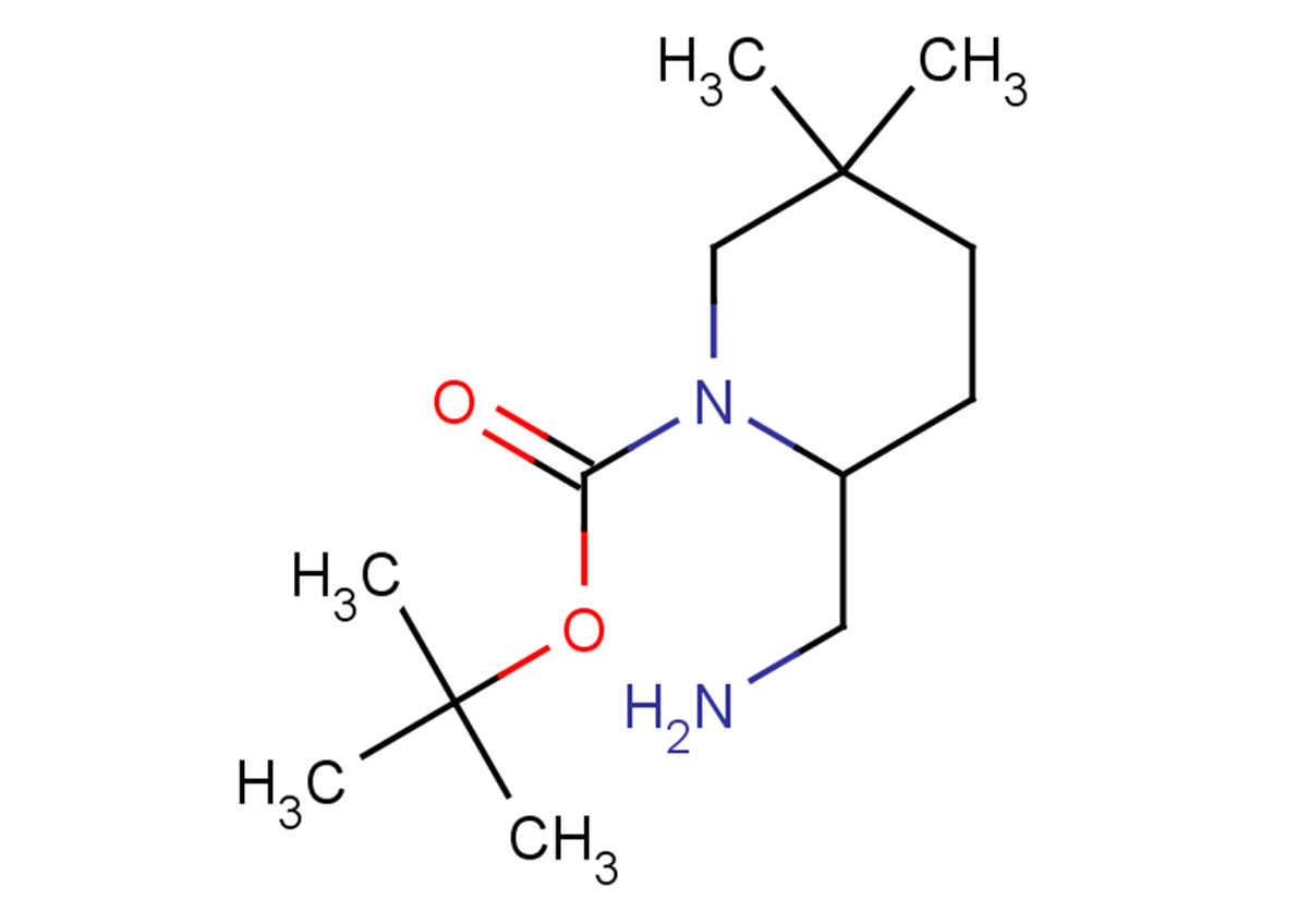 tert-butyl 2-(aminomethyl)-5,5-dimethylpiperidine-1-carboxylate