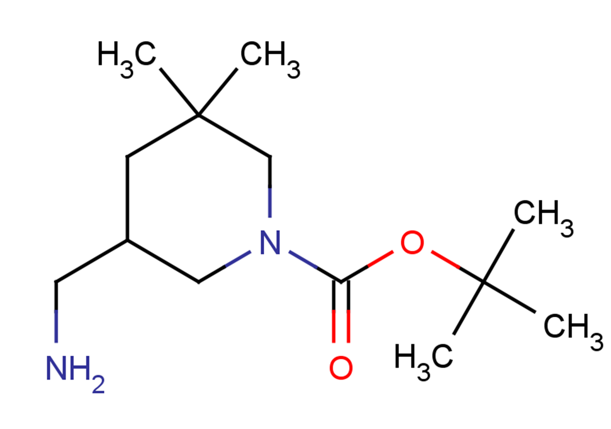 tert-butyl 5-(aminomethyl)-3,3-dimethylpiperidine-1-carboxylate