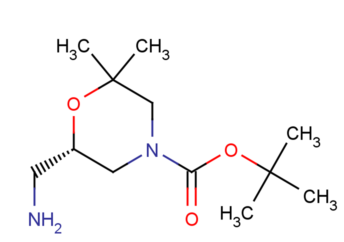 tert-butyl (6S)-6-(aminomethyl)-2,2-dimethylmorpholine-4-carboxylate