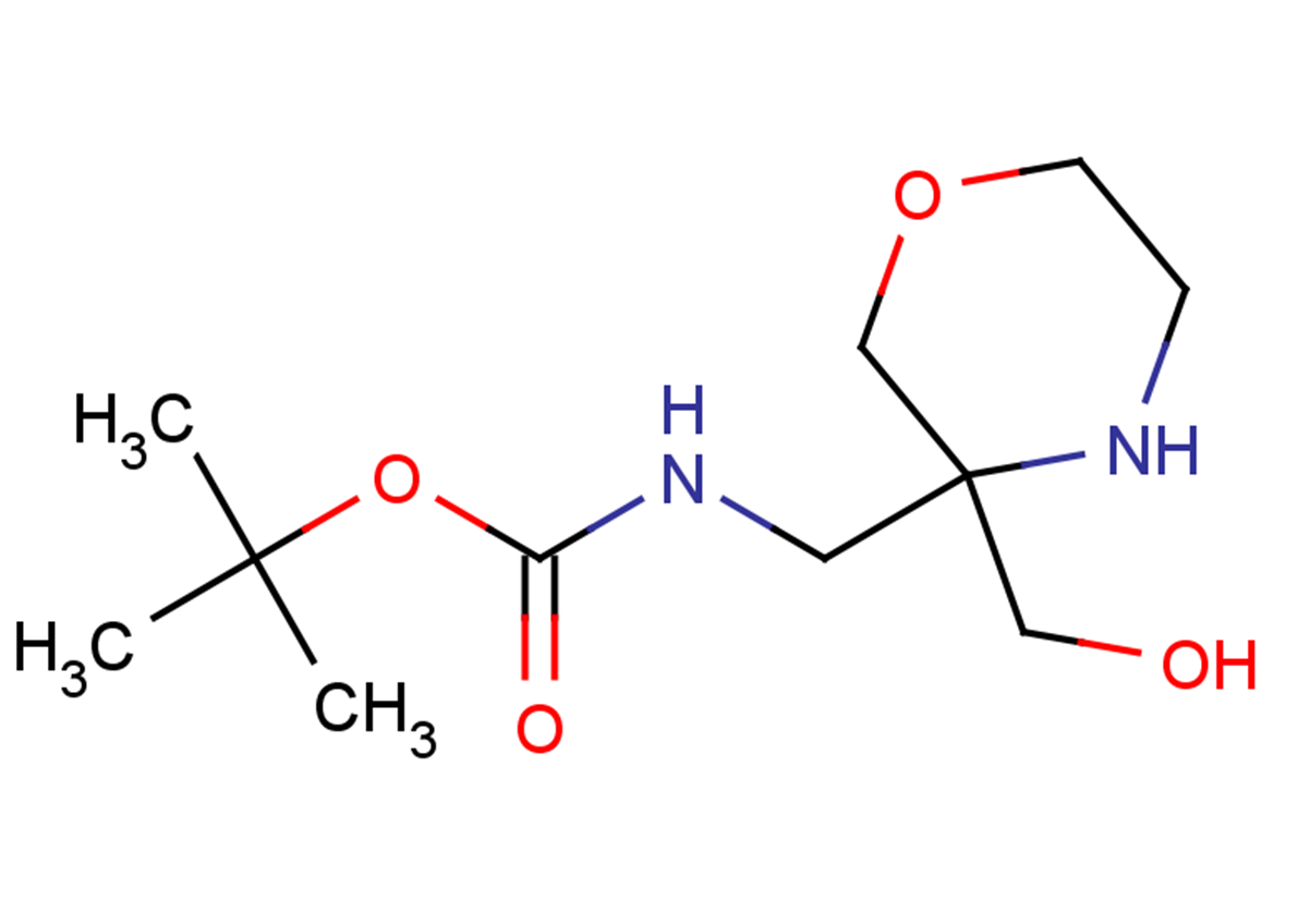 tert-butyl N-{[3-(hydroxymethyl)morpholin-3-yl]methyl}carbamate