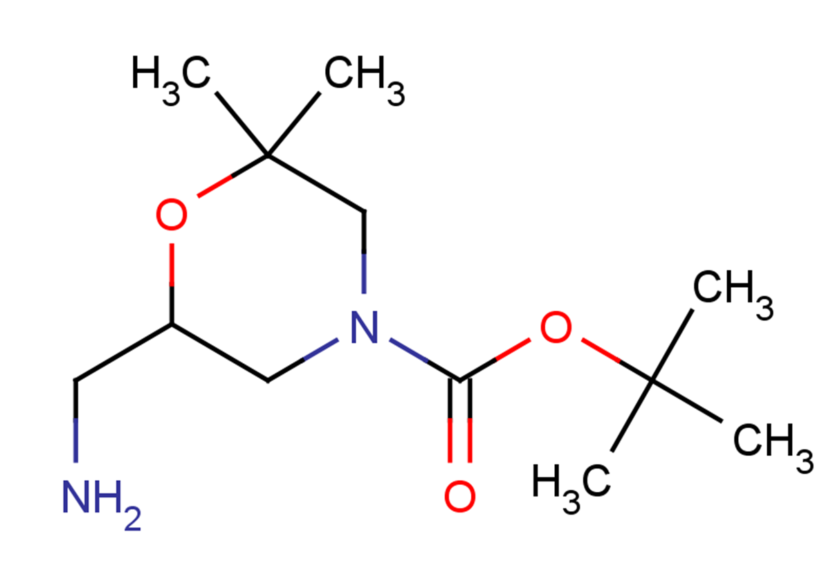 tert-butyl 6-(aminomethyl)-2,2-dimethylmorpholine-4-carboxylate