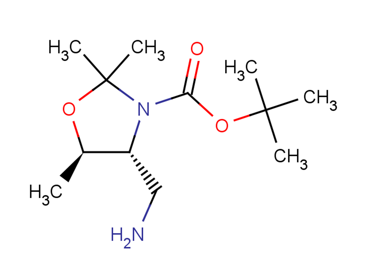 tert-butyl (4R,5R)-4-(aminomethyl)-2,2,5-trimethyl-1,3-oxazolidine-3-carboxylate