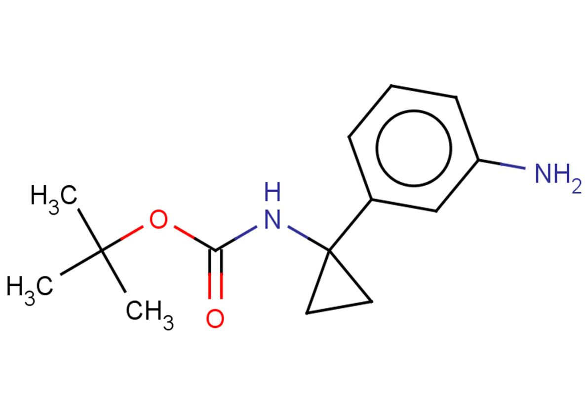 tert-butyl N-[1-(3-aminophenyl)cyclopropyl]carbamate