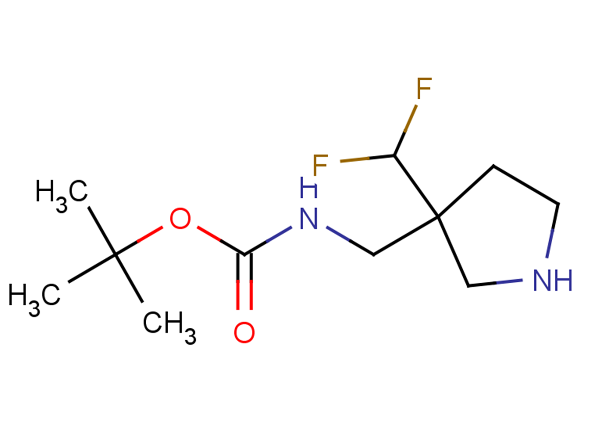 tert-butyl N-{[3-(difluoromethyl)pyrrolidin-3-yl]methyl}carbamate