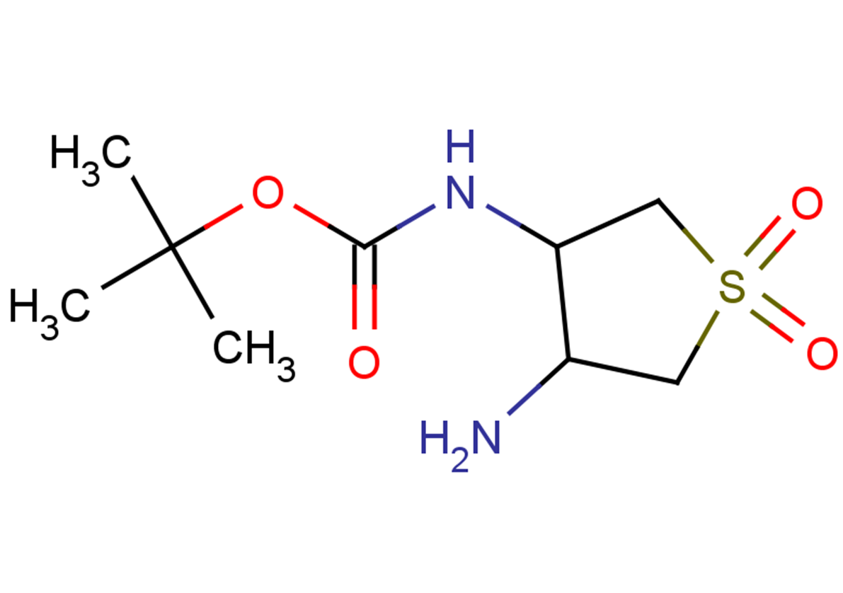 tert-butyl N-(4-amino-1,1-dioxo-1$l^{6}-thiolan-3-yl)carbamate