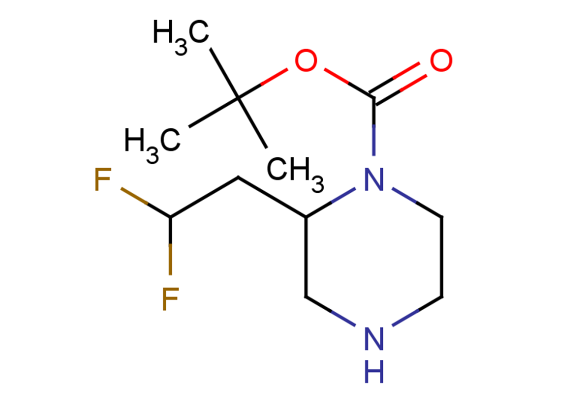 tert-butyl 2-(2,2-difluoroethyl)piperazine-1-carboxylate
