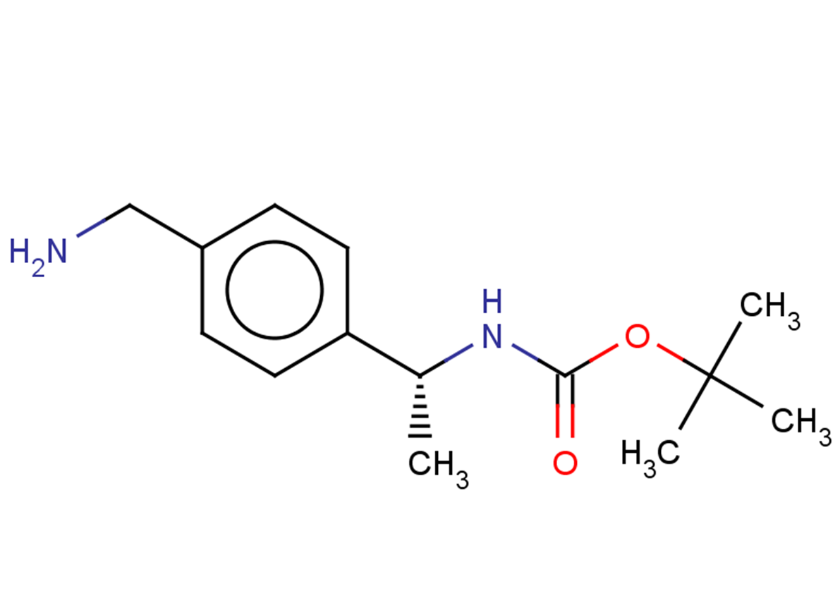 tert-butyl N-[(1R)-1-[4-(aminomethyl)phenyl]ethyl]carbamate