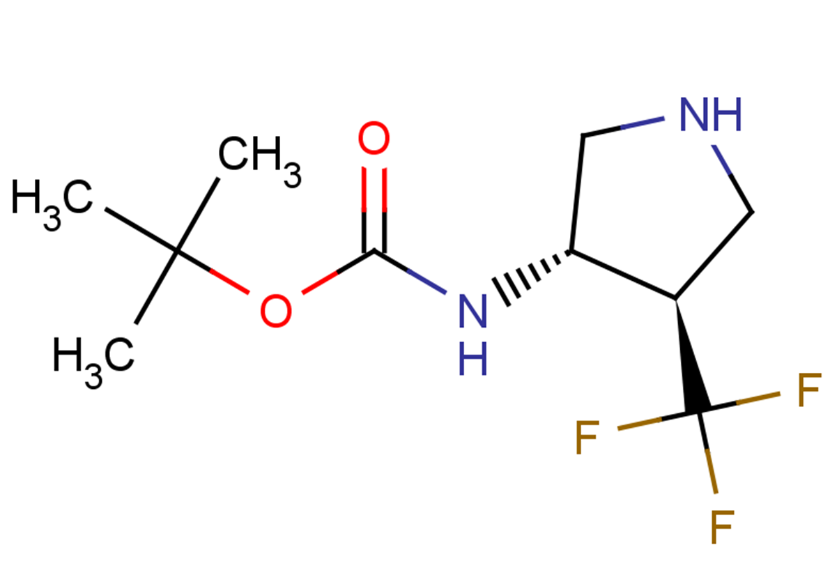 tert-butyl N-[(3S,4R)-4-(trifluoromethyl)pyrrolidin-3-yl]carbamate