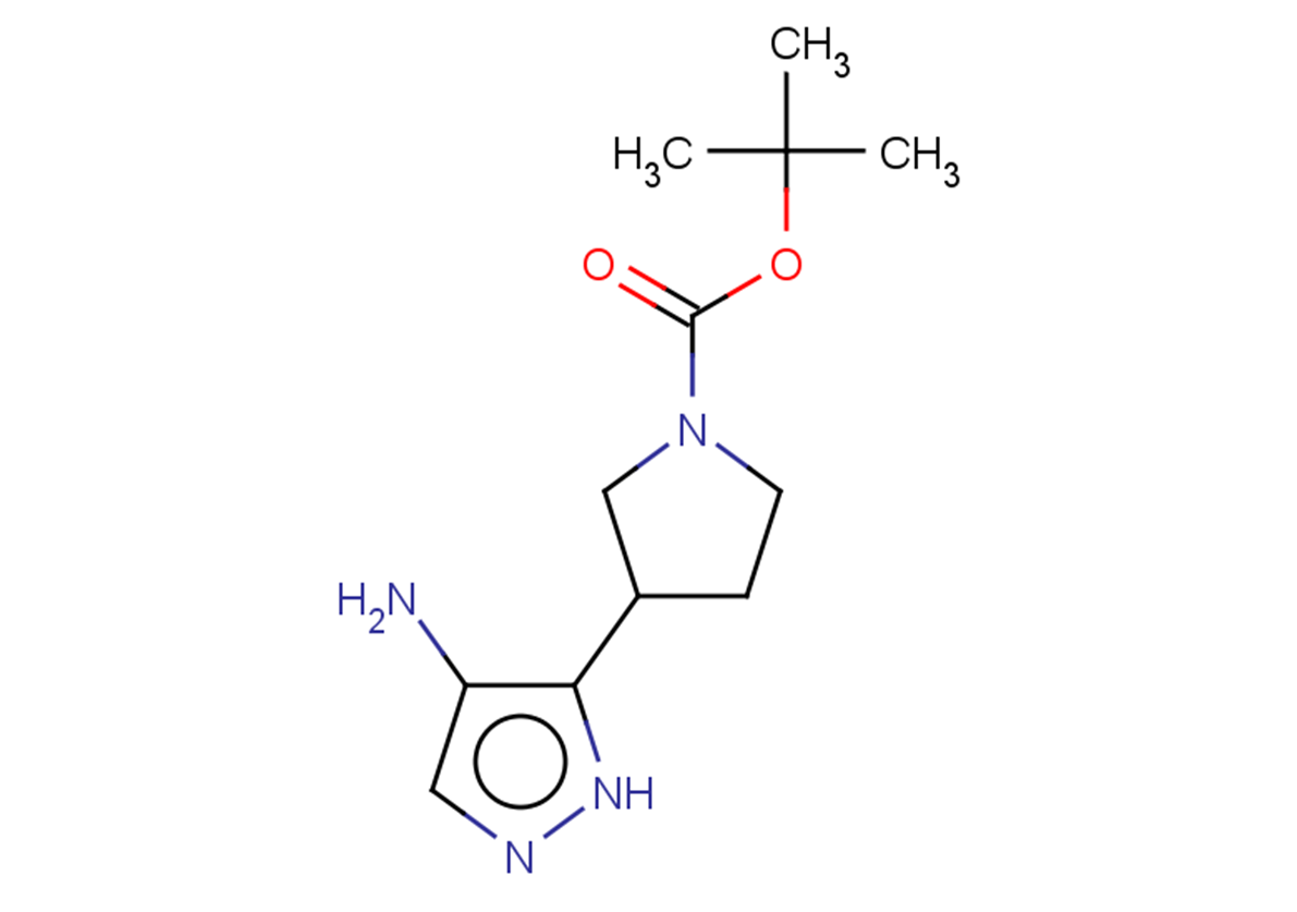 tert-butyl 3-(4-amino-1H-pyrazol-5-yl)pyrrolidine-1-carboxylate
