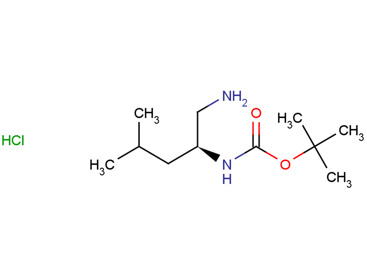 tert-butyl N-[(2S)-1-amino-4-methylpentan-2-yl]carbamate hydrochloride