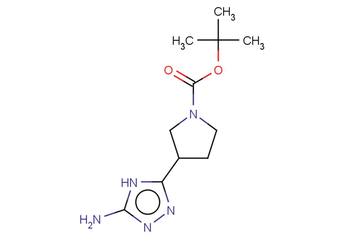 tert-butyl 3-(5-amino-4H-1,2,4-triazol-3-yl)pyrrolidine-1-carboxylate