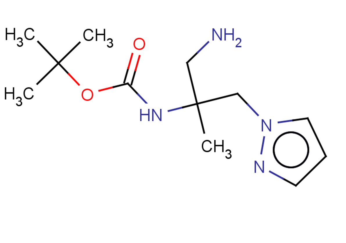 tert-butyl N-[1-amino-2-(1H-pyrazol-1-ylmethyl)propan-2-yl]carbamate
