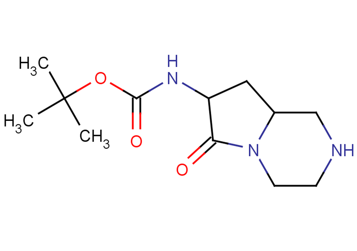 tert-butyl N-{6-oxo-octahydropyrrolo[1,2-a]piperazin-7-yl}carbamate