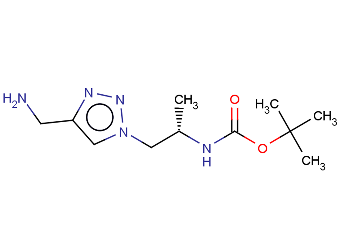 tert-butyl N-[(2S)-1-[4-(aminomethyl)-1H-1,2,3-triazol-1-yl]propan-2-yl]carbamate