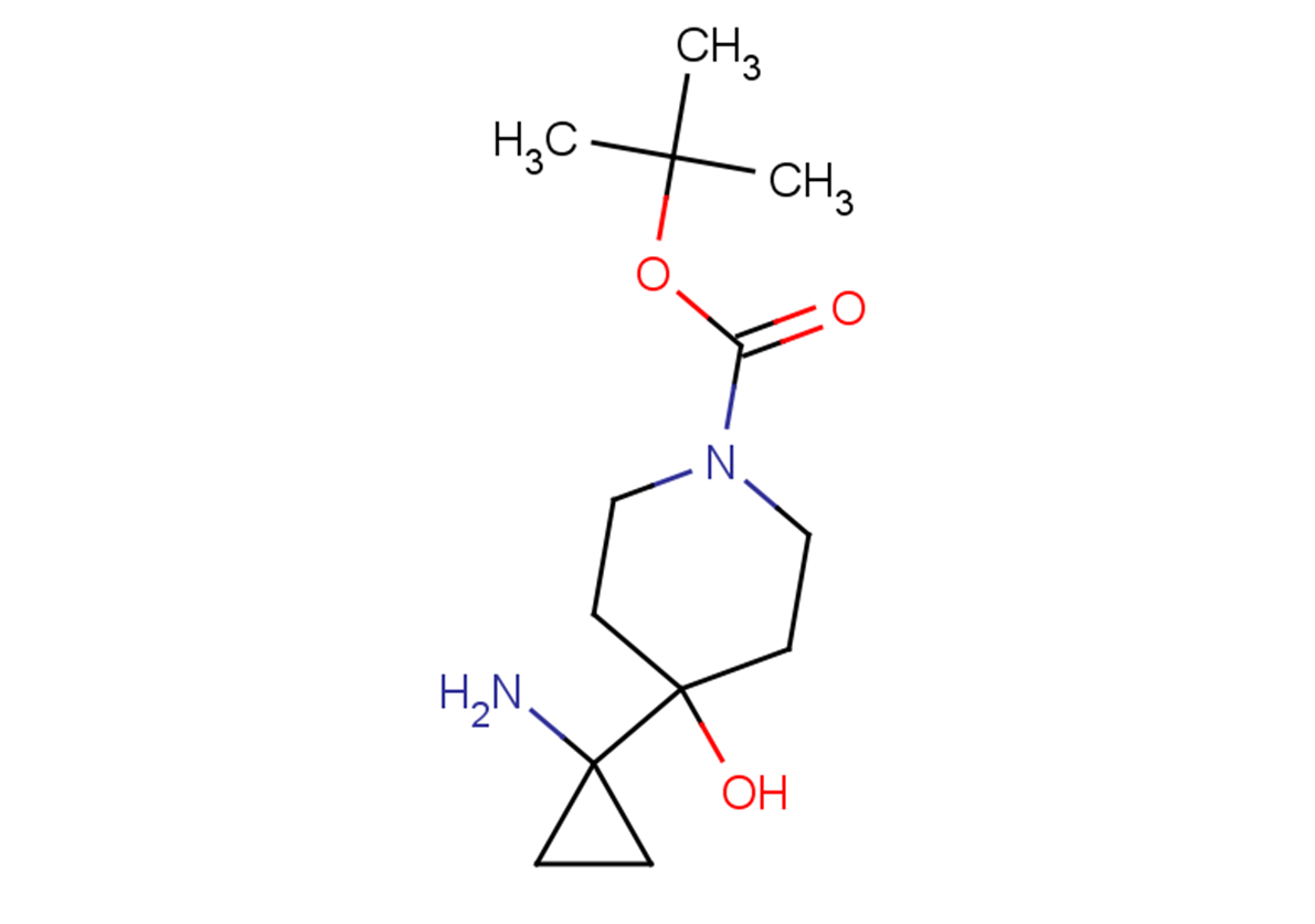 tert-butyl 4-(1-aminocyclopropyl)-4-hydroxypiperidine-1-carboxylate
