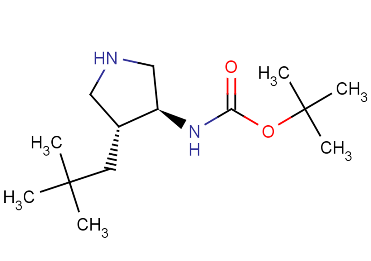 tert-butyl N-[(3S,4R)-4-(2,2-dimethylpropyl)pyrrolidin-3-yl]carbamate