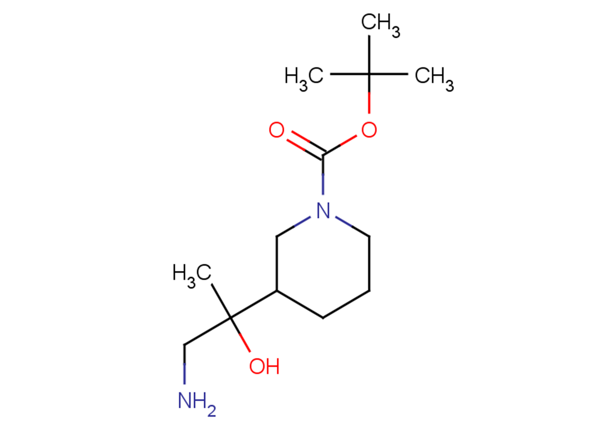 tert-butyl 3-(1-amino-2-hydroxypropan-2-yl)piperidine-1-carboxylate