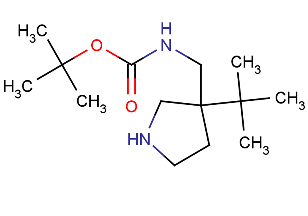 tert-butyl N-[(3-tert-butylpyrrolidin-3-yl)methyl]carbamate