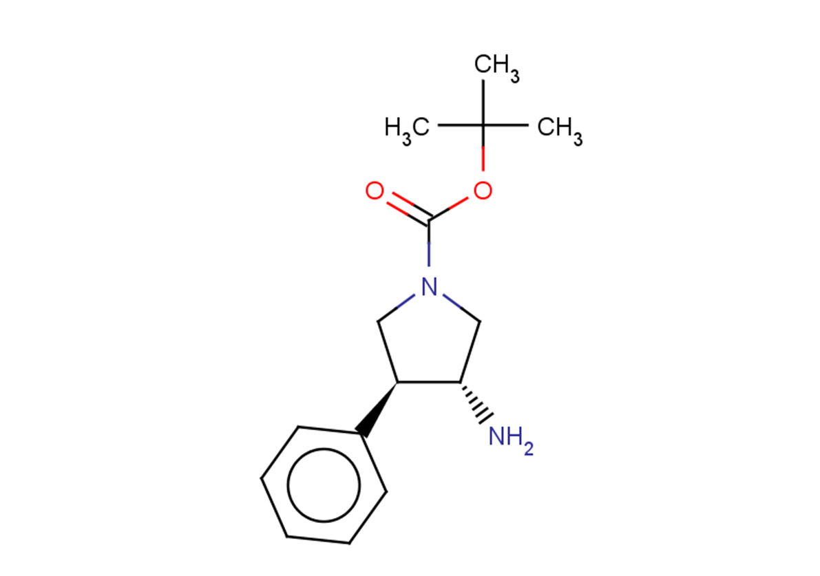 tert-butyl (3R,4S)-3-amino-4-phenylpyrrolidine-1-carboxylate
