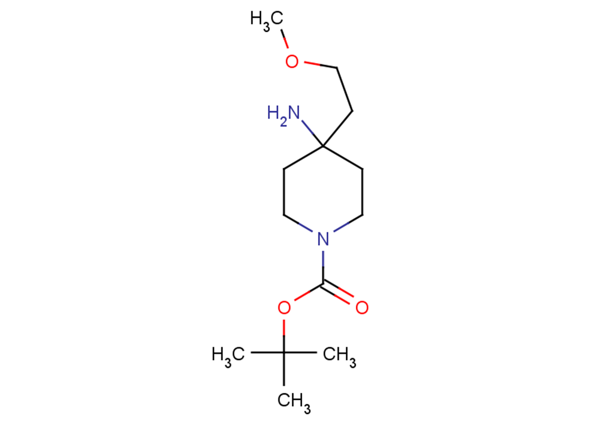 tert-butyl 4-amino-4-(2-methoxyethyl)piperidine-1-carboxylate