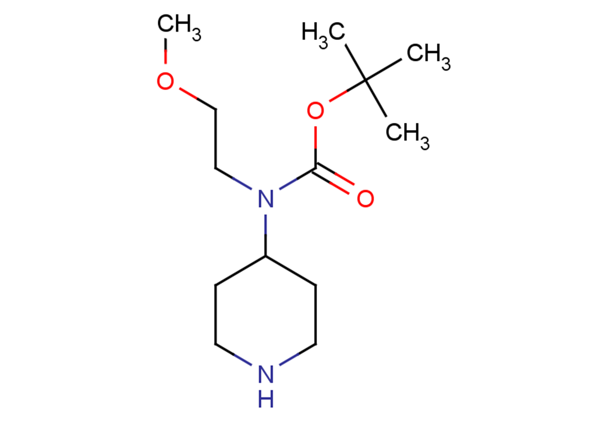 tert-butyl N-(2-methoxyethyl)-N-(piperidin-4-yl)carbamate