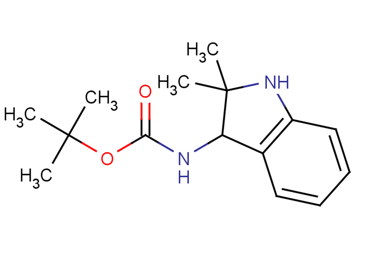 tert-butyl N-(2,2-dimethyl-2,3-dihydro-1H-indol-3-yl)carbamate
