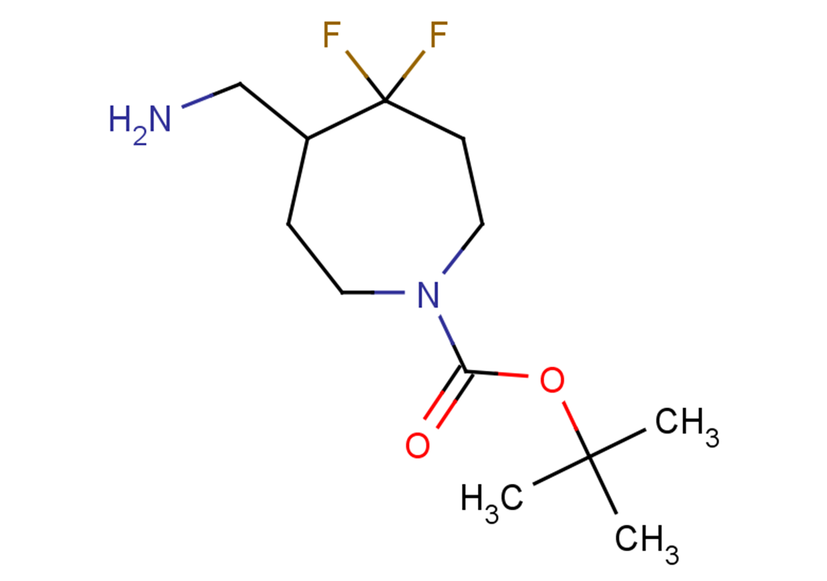 tert-butyl 5-(aminomethyl)-4,4-difluoroazepane-1-carboxylate