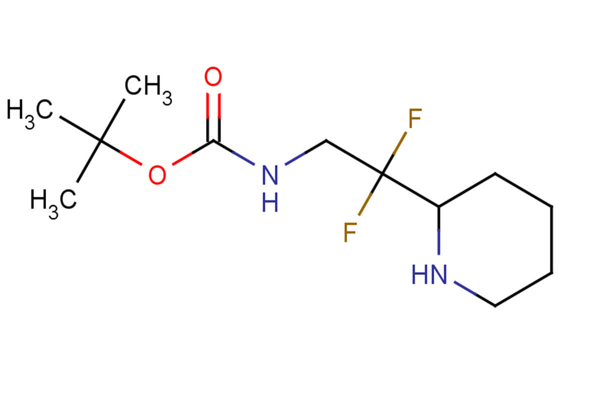 tert-butyl N-[2,2-difluoro-2-(piperidin-2-yl)ethyl]carbamate