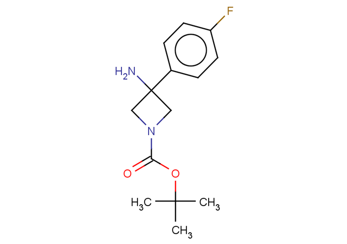 tert-butyl 3-amino-3-(4-fluorophenyl)azetidine-1-carboxylate