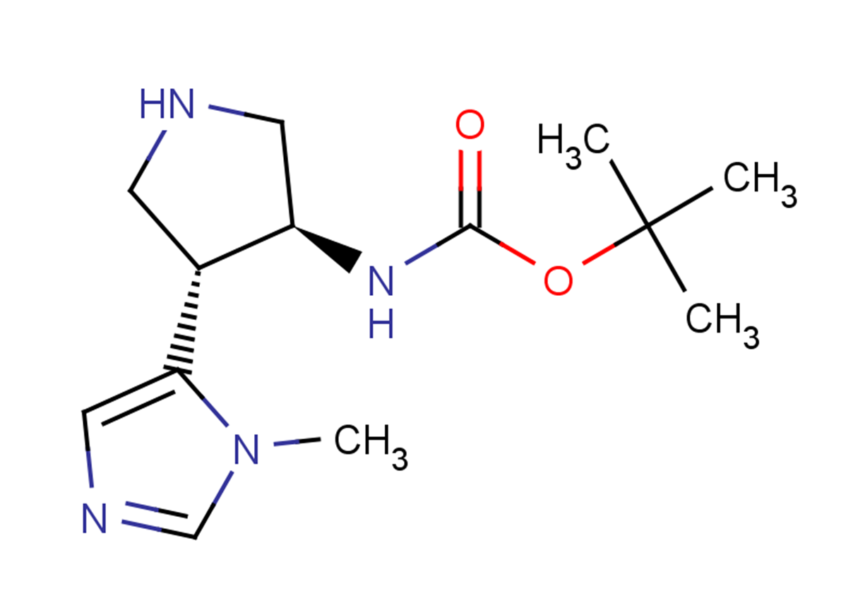 tert-butyl N-[(3S,4R)-4-(1-methyl-1H-imidazol-5-yl)pyrrolidin-3-yl]carbamate