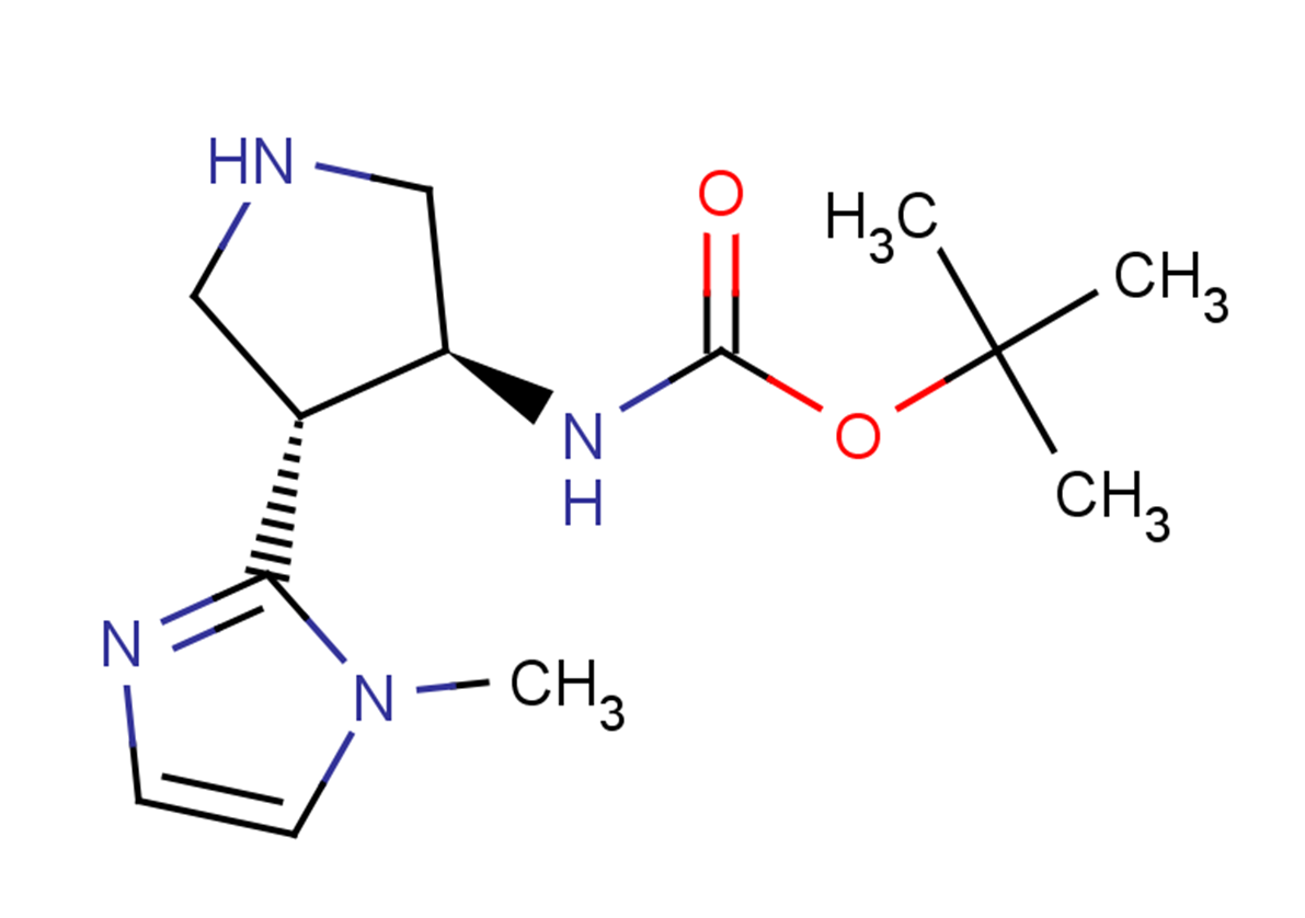 tert-butyl N-[(3S,4R)-4-(1-methyl-1H-imidazol-2-yl)pyrrolidin-3-yl]carbamate